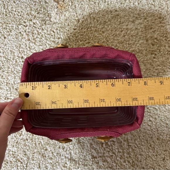 Longaberger 2003 Little Market Basket with Paprika Red Liner - Picture 7 of 9